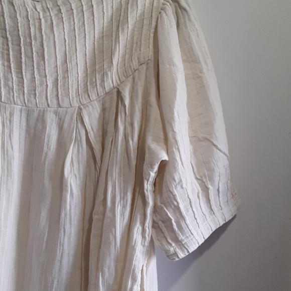 Free People Mystery Land Tunic L White Mini Dress - Picture 5 of 8